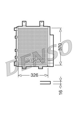 Condensatoare - Condensator climatizare potrivit DAIHATSU CUORE VI, TREVIS 1.0 dupa 2003 - (cu uscator)