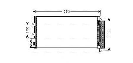 Condensator climatizare (cu uscator) potrivit FIAT LINEA 1.3D-1.6D 10.06- [2]