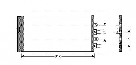Condensator climatizare (cu uscator) potrivit FIAT PUNTO, PUNTO/HATCHBACK 1.2/1.2CNG/1.2LPG 09.99-03.12 [2]