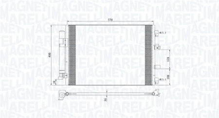 Condensator climatizare potrivit FORD C-MAX II, FOCUS III, GRAND C-MAX 1.0/1.6D 2010-2020 - (cu uscator) [1]
