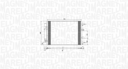 Radiator clima Ac - Condensator climatizare potrivit FORD C-MAX II, FOCUS III, GRAND C-MAX 1.0/1.6D 2010-2020 - (cu uscator)