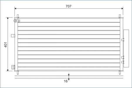 Condensator climatizare (cu uscator) potrivit HONDA CR-V IV 1.6D/2.0 01.12- [2]