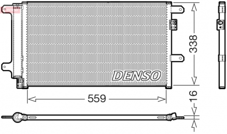 Condensator climatizare potrivit IVECO DAILY III, DAILY IV, DAILY V 2.3D-3.0D 1999-2014 (cu uscator) [2]