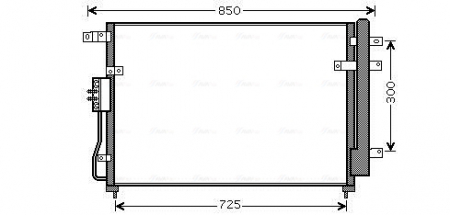 Condensator climatizare (cu uscator) potrivit KIA CARNIVAL III 2.2D/2.9D 04.06-06.15 [2]