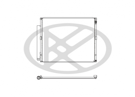 Condensator climatizare (cu uscator) potrivit LEXUS GX; TOYOTA 4 RUNNER IV, FJ CRUISER, LAND CRUISER PRADO 3.0D/4.0/4.7 11.01-12.11 [2]