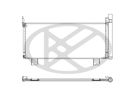 Condensator climatizare (cu uscator) potrivit LEXUS RX 3.5H 09.12-10.15 [2]