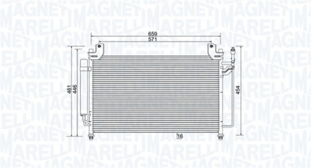 Radiator clima Ac - Condensator climatizare potrivit MAZDA CX-7 2.2D/2.3 2007-2013 - (cu uscator)
