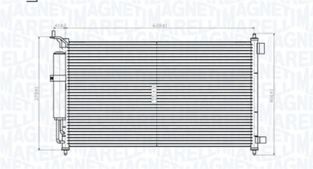 Condensator climatizare (cu uscator) potrivit NISSAN JUKE, MICRA C+C III, MICRA III, NOTE, TIIDA 1.0-1.8 01.03-12.19 [1]