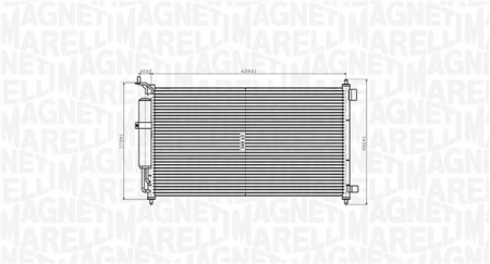 Climatizare - Condensator climatizare (cu uscator) potrivit NISSAN JUKE, MICRA C+C III, MICRA III, NOTE, TIIDA 1.0-1.8 01.03-12.19