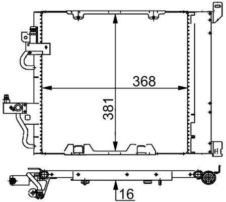 Condensatoare - Condensator climatizare potrivit OPEL ASTRA H, ASTRA H CLASSIC, ASTRA H GTC, ASTRA H/KOMBI, ZAFIRA B, ZAFIRA B/MINIVAN 1.3D/1.7D/1.9D dupa 2004 (cu uscator)