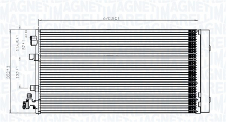 Condensator climatizare (cu uscator) potrivit RENAULT FLUENCE, GRAND SCENIC III, MEGANE, MEGANE III, SCENIC III 1.4-2.0D 11.08- [1]