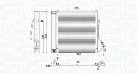 Radiator clima Ac - Condensator climatizare potrivit SMART CABRIO, CITY-COUPE, CROSSBLADE, FORTWO 0.6/0.8D 1998-2007 - (cu uscator)