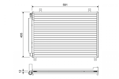 Condensator climatizare potrivit SUZUKI BALENO 1.0/1.2/1.2H dupa 2016 (cu uscator) [2]