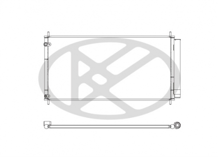 Condensator climatizare (cu uscator) potrivit TOYOTA AURIS, AVENSIS, COROLLA, COROLLA VERSO, VERSO 1.33-2.2D 10.05-10.18 [2]