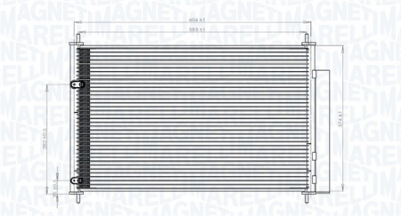 Radiator clima Ac - Condensator climatizare potrivit TOYOTA AURIS, AVENSIS, COROLLA, VERSO 1.3-2.2D 2006-2019 - (cu uscator)
