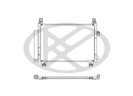 Condensator climatizare (cu uscator) potrivit TOYOTA AURIS, YARIS, YARIS/HATCHBACK 1.4D 08.05-05.18 [2]