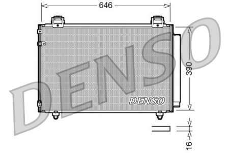 Condensator climatizare (cu uscator) potrivit TOYOTA AVENSIS 1.6-2.4 03.03-11.08 [2]