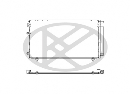 Condensator climatizare (cu uscator) potrivit TOYOTA AVENSIS VERSO 2.0/2.0D 08.01-11.09 [2]