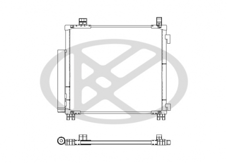 Condensator climatizare (cu uscator) potrivit TOYOTA IQ; ASTON MARTIN CYGNET 1.0-1.4D 01.09-12.15 [2]
