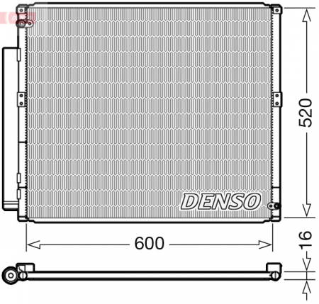 Condensatoare - Condensator climatizare potrivit TOYOTA LAND CRUISER 90, LAND CRUISER PRADO 3.0D 1996-2010 (cu uscator)