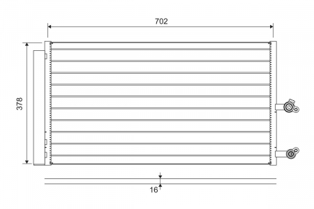Condensator climatizare (cu uscator) potrivit VOLVO XC60 II, XC90 II 2.0-2.0H 09.14- [2]