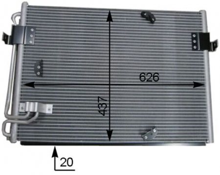 Condensator climatizare potrivit BMW 8 (E31) 4.0-5.6 1990-1999 [2]
