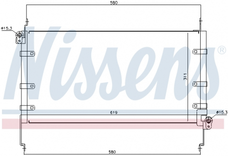 Condensator climatizare potrivit FIAT MULTIPLA 1.9D 04.99-06.10 [3]