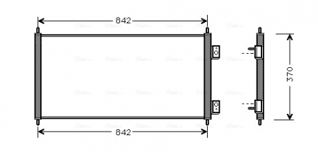 Piese Auto - Condensator climatizare potrivit FORD TRANSIT, TRANSIT TOURNEO 2.0D-2.4D 01.00-12.14