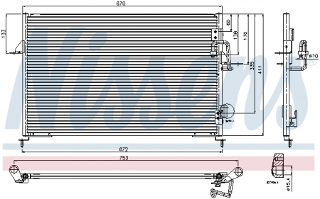 Condensator climatizare potrivit Land Rover Discovery 98 - [3]