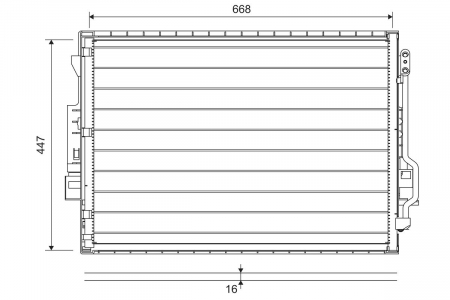 Condensator climatizare potrivit MERCEDES S (C216), S (W221, V221) 2.2D-6.3 10.05-12.13