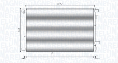 Condensator climatizare potrivit RENAULT GRAND SCENIC II, MEGANE II, MEGANE II/KOMBI, SCENIC II 1.4-2.0D 09.02-