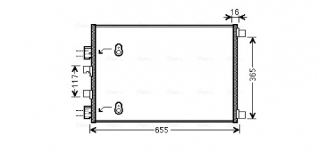 Piese Auto - Condensator climatizare potrivit RENAULT GRAND SCENIC II, MEGANE II, SCENIC II 1.9D/2.0D 11.02-