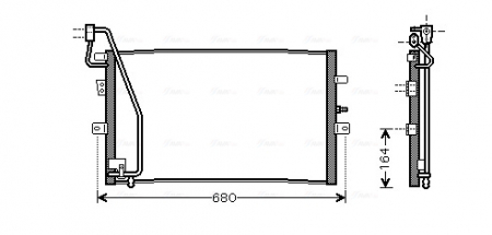 Condensator climatizare potrivit SAAB 9-5 1.9D-3.0D 09.97-12.09 [2]