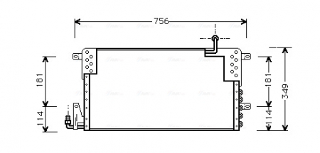 Piese Auto - Condensator climatizare potrivit VW PASSAT B3/B4 1.6-2.9 02.88-05.97