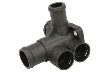 Racire motor - Conducta flansa sistem racire potrivit AUDI 100, 80, COUPE; SEAT TOLEDO I; VW CADDY I, CORRADO, GOLF I, GOLF II, JETTA II, PASSAT, SCIROCCO, TRANSPORTER IV 1.6/1.8/2.0 1983-2003 - (numar iesiri: 5)