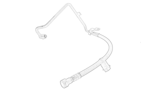 Climatizare - Conducta presiune AC (compresor-condensator) potrivit FIAT GRANDE PUNTO 1.2-1.4LPG dupa 2005