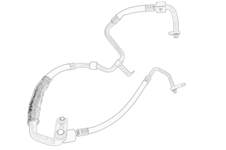 Climatizare - Conducta presiune AC (compresor-condensator) potrivit OPEL INSIGNIA B, INSIGNIA B COUNTRY, INSIGNIA B GRAND SPORT 1.5 dupa 2017