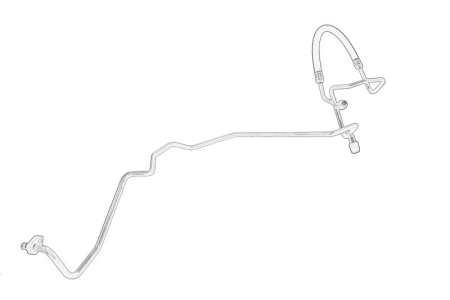 Climatizare - Conducta presiune AC (compresor - peretele etanș; necesita verificare VIN; unitate frontala) potrivit NISSAN NV400; OPEL MOVANO B; RENAULT MASTER III 2.3D dupa 2010