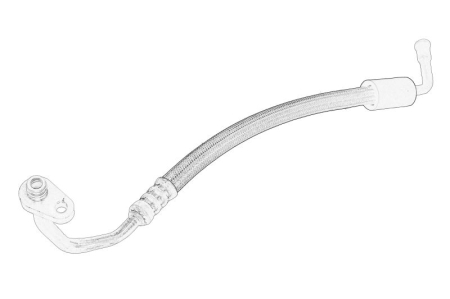 Conducte aer conditionat - Conducta presiune AC potrivit CITROEN C8, JUMPY II; FIAT SCUDO; PEUGEOT 807, EXPERT, EXPERT TEPEE 1.6D/2.0D/2.2D dupa 1999