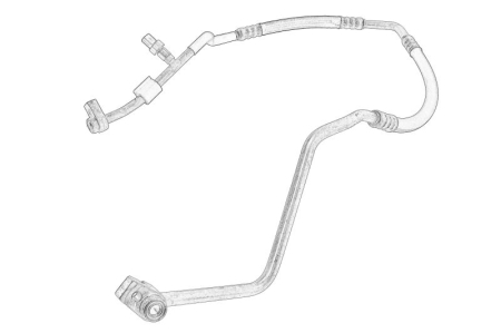Conducte aer conditionat - Conducta presiune AC potrivit FORD TRANSIT CUSTOM V362 2.0D 2015-2023