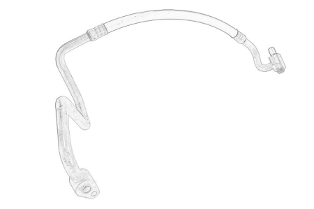 Conducte aer conditionat - Conducta presiune AC (vaporizator / compresor) potrivit CITROEN JUMPER III; FIAT DUCATO; PEUGEOT BOXER 2.2D dupa 2006