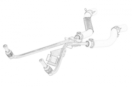 Piese Auto - Conducta presiune (filtru particule) potrivit FIAT TALENTO; NISSAN NV300; OPEL VIVARO B; RENAULT ESPACE V, GRAND SCENIC III, GRAND SCENIC IV, KADJAR, KOLEOS II, MEGANE III, MEGANE IV 1.6D 04.11-