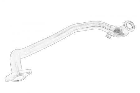 EGR - Conducta supapa EGR CITROEN C4, C4 GRAND PICASSO I, C4 I, C4 PICASSO I, C5 II, C5 III, C8, JUMPY; FIAT SCUDO; LANCIA PHEDRA; PEUGEOT 307, 308, 308 I, 407, 508 I, 607, 807, EXPERT 2.0D 