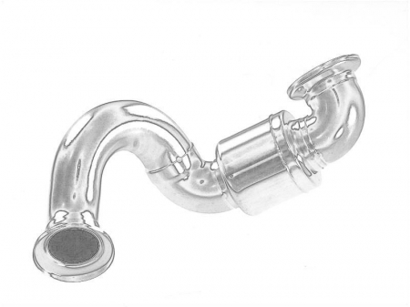 EGR - Conducta tubulara EGR potrivit BMW 3 (E46), 3 (E90), 3 (E91), 3 (E92), 3 (E93), 5 (E39), 5 (E60), 5 (E61), 7 (E38), 7 (E65, E66, E67), X3 (E83), X5 (E53) 2.0D/2.5D/3.0D 04.98-12.13
