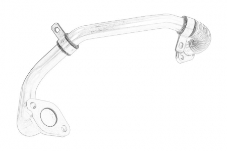 EGR - Conducta tubulara EGR potrivit MERCEDES potrivit MERCEDES SPRINTER 3,5-T (B906), SPRINTER 3,5-T (B907, B910) OM642.896-OM642.993 06.06-12.21