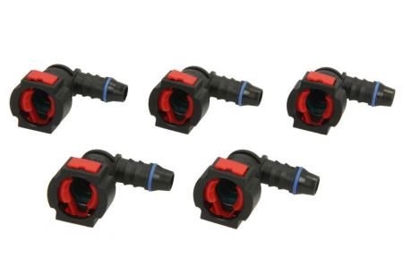 Conector AdBlue (unghi unghiular,  Diametru exterior: 9,49mm, ID 8; 8mm x 10mm, set 5 buc) Piese Auto - Conector AdBlue (unghi unghiular,  Diametru exterior: 9,49mm, ID 8; 8mm x 10mm, set 5 buc)