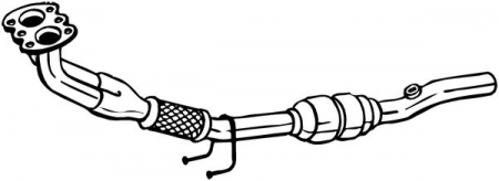 Sistem evacuare - Convertor catalitic EURO 5 potrivit AUDI A3; SEAT ALTEA, ALTEA XL, LEON; SKODA OCTAVIA II; VW CADDY III, CADDY III/MINIVAN, GOLF PLUS V, GOLF VI, JETTA III 1.6/1.6ALK/1.6LPG 05.03-