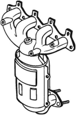 Catalizator - Convertor catalitic potrivit HYUNDAI GETZ 1.1 2002-2009