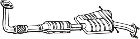 Catalizator - Convertor catalitic potrivit HYUNDAI SANTA FÉ I 2.0D 04.01-03.06
