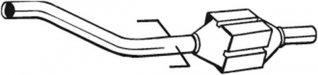 Convertor catalitic potrivit MERCEDES SPRINTER 2-T (B901, B902), SPRINTER 3-T (B903), SPRINTER 4-T (B904) 2.1D 04.00-05.06